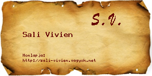 Sali Vivien névjegykártya
